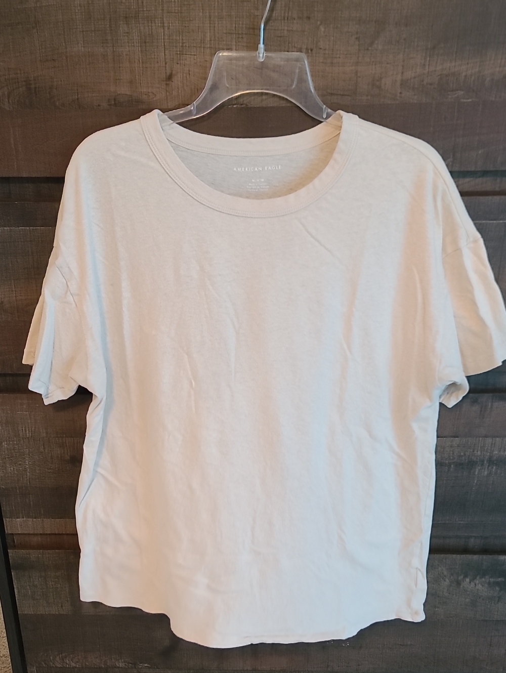 American Eagle Outfitters Women's Crew Neck T-Shirt — Cream